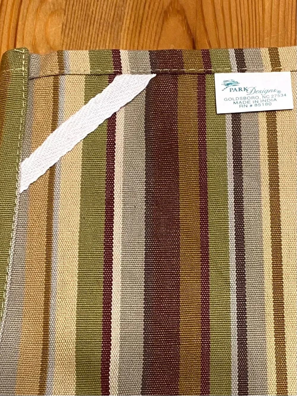 New Park Designs 4 Set Lake House Striped Kitchen Towels MCM Earth Tones